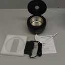 Ultrasonic Retainer Cleaner Machine 45khz Cleaning Pod for Denture Cleaner 200ml Mouth Guard, Aligner, Night Guard, Jewelry, 4 Cleaning Modes Digital Timer, Gifts for Women, Christmas Gifts, Black