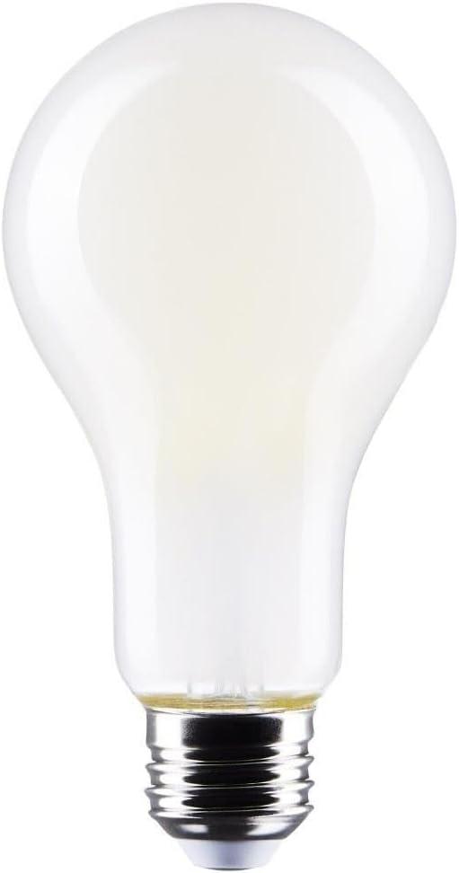 2 Pack Satco S12448 LED High-Lumen A21 Filament Bulb, 150W Replacement, White, 18.5 Watts