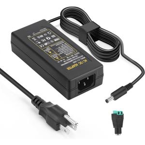 24V 6A Power Supply 144W Adapter, 100-240V AC to 24 Volt 6 Amp DC Power Supply with LED Terminal Connector, 24V LED Power Supply Transformer with 5.5x2.1mm DC Output Jack for LED Strip Light