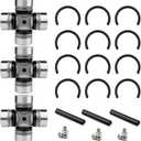 3 x Front & Rear Prop Shaft U-Joint for Polaris RZR 900 1000 2011-2023 General 1000 2016-2017 Ranger 1000 Diesel Crew 2015-2018 3235616 3235500 3260104 2202015 2203703