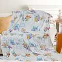 Cute Owl Blanket for Women Girls Kids Adults 40" x 50", Flannel Throw for Sofa Couch Bed Living Room, Gifts for Animal Lovers