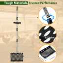 2 in 1 Chicken Poop Scooper & Rake, 12" Chicken Coop Scooper With Ergonomic Grip, Durable Chicken Scooper for Poop With 4 Length Adjustable Stainless Steel Handle(24 to 67") Litter Sifting Shovel