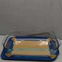 Pyrex Deep 9x13-Inch Glass Baking Dish with Lid, Deep Casserole Dish, Glass Food Container, Oven, Freezer and Microwave Safe, Clear Container