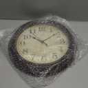 HYLANDA Wall Clock, Bronze Silent Non Ticking Battery Operated Clocks, Decorative for Living Room, Bedrooms, Kitchen, Office (14 inch)