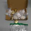 10 Pack Kitchen Cabinet Knob Brushed Gold Round Dresser Knobs Drawer Knobs Kitchen Cabinet Hardware Knobs for Dresser Drawers