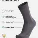 DANISH ENDURANCE Viscose Dress Socks, Premium, Soft, Breathable, Dress Socks for Men & Women, Unisex, 3-Pack (Multicolor (2 X Black, 2 X Navy, 2 X Grey))