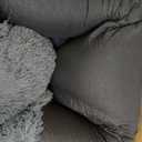 Bedsure Calming Human Dog Bed, 71" x 44" x 12" Giant Human Dog Bed for Adults People Fits Pet Families with Storage Pocket, Fluffy Faux Fur Orthopedic Pet Bean Bed, Camel