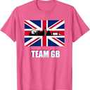 Team GB, UK, Union Jack, London Skyline T-Shirt 2XL