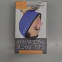 LotFancy Face Ice Pack Wrap for TMJ, Wisdom Teeth, with 4 Reusable Hot Cold Therapy Gel Packs, Pain Relief for Head, Oral and Facial Surgery, Dental Implants, Blue (Blue(one Size Fits Most))