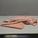 maxmill Checkered Rectangle Tablecloth for Dining Room Water Resistance Antiwrinkle Spillproof Heavy Weight Soft Gingham Plaid Kitchen Table Cloth for Holiday Dinner, 60 x 104 Inch Rust White