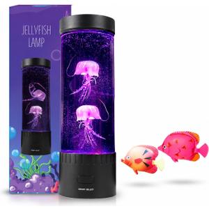 Jellyfish Lamp 16 Colors, 4 Modes LED Sensory Aquarium Night Light
