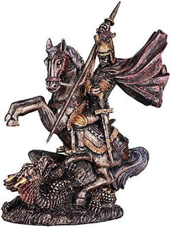 Pacific Giftware St.George Slaying The Dragon Classic Resin Figurine