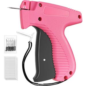 HABGP Tagging Gun for Clothing with 5 Needles Replacements and 2000 Fastener, (Not Stitch Gun) Handheld Price Tag Gun for Clothes, Garment Pricing Tagging Attacher Gun for Retail Fabric Only