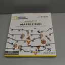National Geographic Magnetic Marble Run - 75-Piece STEM Building Set for Kids & Adults with Magnetic Track & Trick Pieces & Marbles for Building A Marble Maze, STEM Project
