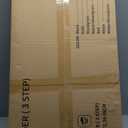 3 Step Ladder,Folding Step Stool with Aluminum Wide Pedal& Convenient Handgrip,330lbs Capacity Steel Ladder for Household and Office(Black &Woodgrain)