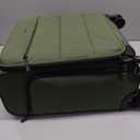 LUGGEX Softside Underseat Carry On Luggage with Spinner Wheels, Green | Personal Item Luggage, Lightweight Soft-Sided Suitcase, Spinner Wheels, 2-Day Travel Bag, UDS, UX-Pro, 18 Inch