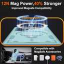 Gritup for Samsung Galaxy S25 Ultra Case:Compatible with MagSafe Function,Metal Kickstand+[HD Screen Protector2],Military Grade Drop Proof Protective Magnetic Case for Galaxy S25 Ultra,Baby Blue