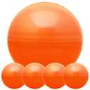 Big Claw Machine Capsules Orange Plastic Sphere Party Favor Containers Round 5 pcs 7.9 inch Jumbo Plastic Christmas Ornaments Extra Large Candy Gift Box Empty Craft Party Supplies Vending Capsules