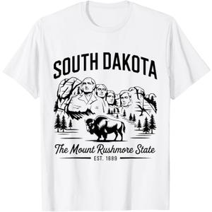 South Dakota The Mount Rushmore State Est 1889 T-Shirt XS