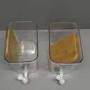 Liquid Laundry Detergent Dispenser Set with Shelf and Bamboo Lids for Laundry Room Organization and Storage - 2 Pack 96 oz Laundry Containers for Laundry Soap, Fabric Softener