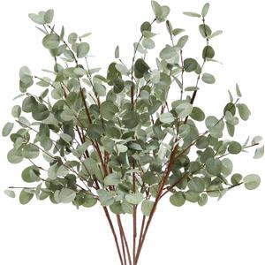 Giegxin 6 Pcs 30" Extra Long Artificial Eucalyptus Stems, Tall Greenery Stems, Fake Eucalyptus Plants for Large Vases, Wedding & Home Party Decor, Realistic Silk Leaves