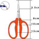 Chikamasa B-500SL Stainless Steel Grape Care Shears L-Shaped