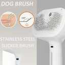 ReNu Dog Brush, Fresh Fur Shower Brush, 3-in-1 Self-Cleaning Steamy Pet Brush for Dogs & Cats – Grooming Tool for Long & Short Hair, Removes Loose Hair & Reduces Shedding