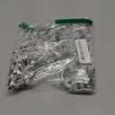 Geyoga 2 Pairs Winter Fur Gloves Rabbit Fur Mittens Knit Long Fingerless Gloves Warm Hand Muffs for Women Girls (Black and Frost Black)