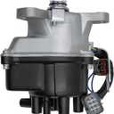 Ignition Distributor with Cap and Rotor Compatible with Honda Accord Prelude 1992 1993 1994 1995 L4 2.2L, Replacement for TD-59U TD-52U