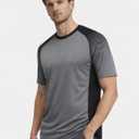 5 Pack Mens Active Quick Dry Crew Neck T Shirts | Athletic Running Gym Workout Short Sleeve Tee Tops Bulk (White/Gray/Blue/Charcoal/Maroon, S)