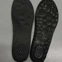 MINIQ 4D Cloud Steppers Insoles for Men & Women - Comfort Orthotic Arch Support Shoe Inserts Cloud Sole with Soft Triple Shock Absorption, Breathable Honeycomb Cloud Soles for All-Day Soft Support (S [US M: 6.5-7/W: 7.5-8.5], Black)