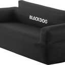 BLACKDOG 2-Person Inflatable Camping Sofa with Built-in Rechargeable Pump, 660lbs Heavy Duty Air Couch, Portable 300D Oxford Fabric Blow Up Loveseat for Outdoors, Backyard, Beach & Indoor Lounge, Full