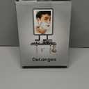 Shower Mirror Fogless for Shaving with Light - Heated Anti Fog Bathroom Mirror Razor Holder Recharegable 5000mAh Battery 3 Color Dimmable Adhesive Wall Mount Shower Accessories Gift for Men(Gray