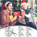 Sureio 50 Pcs Christmas Employee Coworkers Appreciation Gifts Inspirational Christmas Keychain Bulk Thank You Gift Keychains with Hook Clip for Coworkers Teacher Staff Team