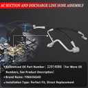 22914086 A/C Refrigerant Discharge and Suction Line AC Hose Assembly for Buick Enclave, for Chevrolet Traverse, for GMC Acadia & Acadia Limited, 2013-2017, Replaces 4813068 23362334 84121190