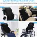 Niceeday Lumbar Support Pillow for Office Chair Car Back Support Pillow, Memory Foam Gaming Chair Desk Chair Back Cushion for Lower Back Pain Relief, Ergonomic Back Rest,Office Home Essentials