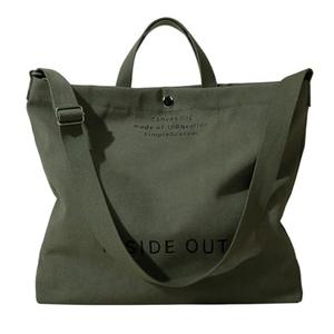 Huwzder Women Large Canvas Tote Handbags Casual Shoulder Work Bag Crossbody Top Handle Bag Cross-body Handbags (Green)