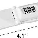 2 Pack Drawer Locks Baby Proofing Keyless Password Code Dresser Child Proof Locks Cabinet Combination Owners Closet Baby Safety Lock Latches for Bedstand Furniture Corner Edges (2, White)