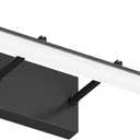 Aipsun 24 inch Black LED Vanity Light Adjustable Modern Bathroom Vanity Light Fixtures Over Mirror 5500K, 23.6 in