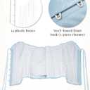 SZIVYSHI Corset Tops for Women, Bustier Shapewear Lingerie, Lace Waist Push Up Bodysuit (Blue, XXL)