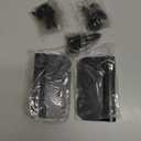 3 Pack Self Closing Door Hinges 4 Inch, Matte Black Spring Loaded Hinges with 5/8'' Radius Corners, Adjustable Tension for Garage, Front Door, for Left and Right Hand Door, UL Listed