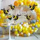 12 Pcs Bee Party Decorations Honey Bee Honeycomb Hanging 10'' 8'' Bees Table Decor Centerpieces Decoration for Baby Shower Gender Reveal Birthday Honey Hive Decoration