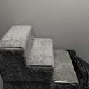 Dog Stairs for Bed 18.5" H, 4-Step Dog Steps for Small Dogs and Cats, Indoor Non-Slip Balanced Pet Stairs are Suitable for Puppy, Older Cat,Gery (Grey)