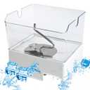 WPW10347093 W10347093 Ice Bucket Assembly Compatible with Whirlpool, Replaces W10347100 2311097 AP6020018 EAP11753329 PS11753329 Ice Container for Maytag, for KitchenAid, and for Jenn-Air Models