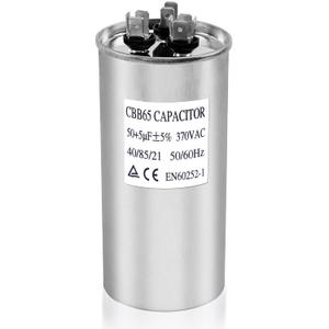 Upgrade 3313107.018 RV Air Conditioner Motor Capacitor 50/5 MFD Compatible with Dometic 50/5 MFD 50+5 uF 6% 370/440V AC Capacitor Service Kit, Compatible with Heat Pump Air Conditioner or AC Motor