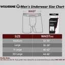 WOLVERINE Men's Boxer Briefs Soft Breathable Moisture-Wicking with Tag Free Underwear for Men 3-Pack (XL)