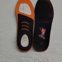 Plantar Fasciitis Relief Shoe Insoles [1-Pair], Arch Support Insoles, Running Athletic Gel Shoe Inserts, Orthotic Inserts for Arch Pain [Trim to Fit: Men 8-12/Women 9-13] (Black & Orange)
