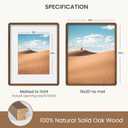 Dreamland 16x20 Walnut Finish Wood Picture Frame Matted to 11x14, 1 Pack, 16x20, Round Edge