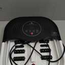 Collapsible Heated Foot Spa with Bubble and Red Light Temperature Control Foot Bath Massager and Soaking Tub Featuring 8 Shiatsu Massage Rollers Pumice Stone and Built-in Timer Ideal Gift for Wife, Mom (Dark Black)