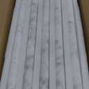 10-Pack Carrara White Marble Pencil Liner Tile Trim, 3/4''x12 Honed Natural Stone Bullnose Tile Edge Trim Molding for Kitchen Bathroom Shower Backsplash Wall